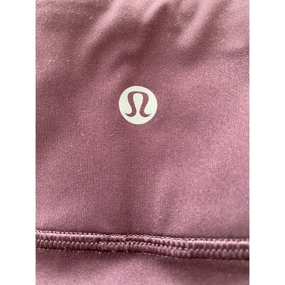 Lululemon Tied To It 7/8 Tight 25" Black Cherry Size 6 Leggings - Picture 14 of 14